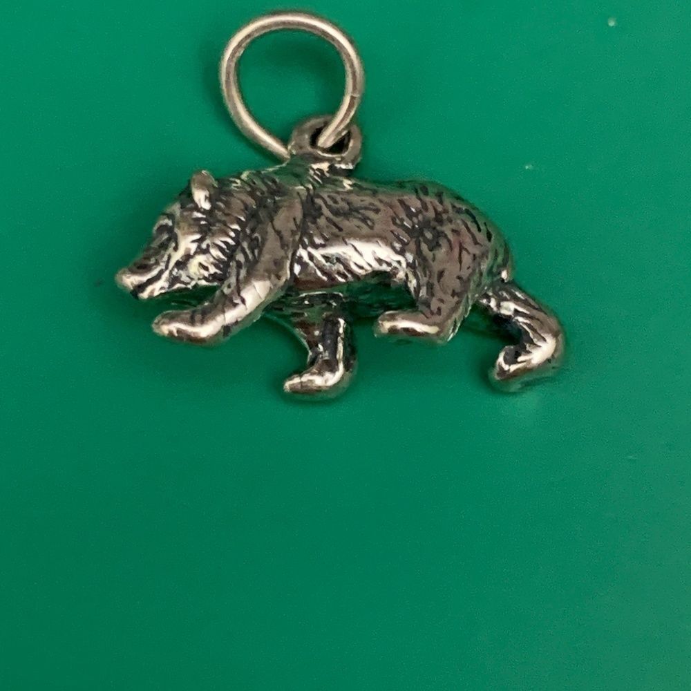 .925 Bear Sterling Silver Jewelry Charm #wildlife #animals